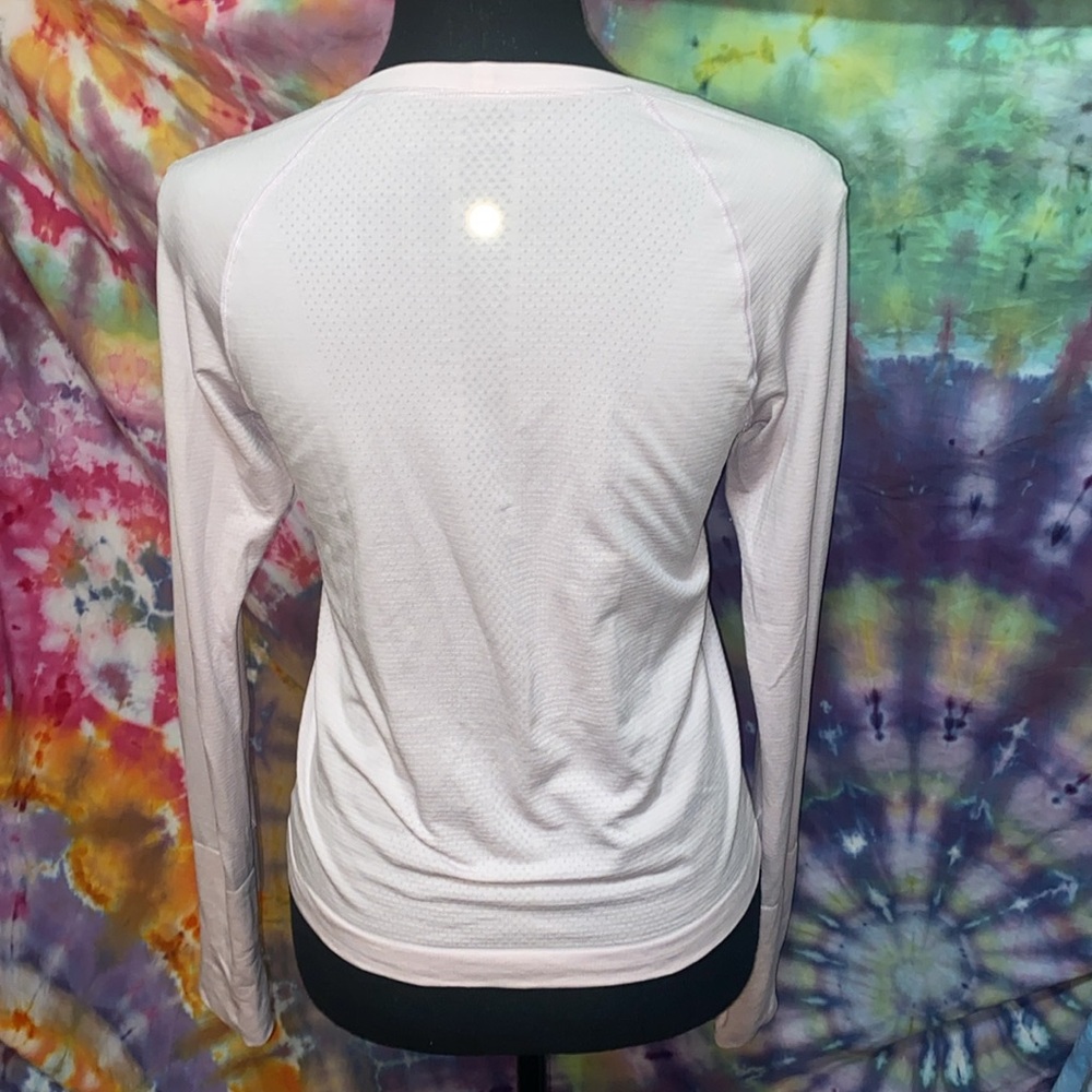 Lululemon Athletica Fitted Long Sleeve Top Pink